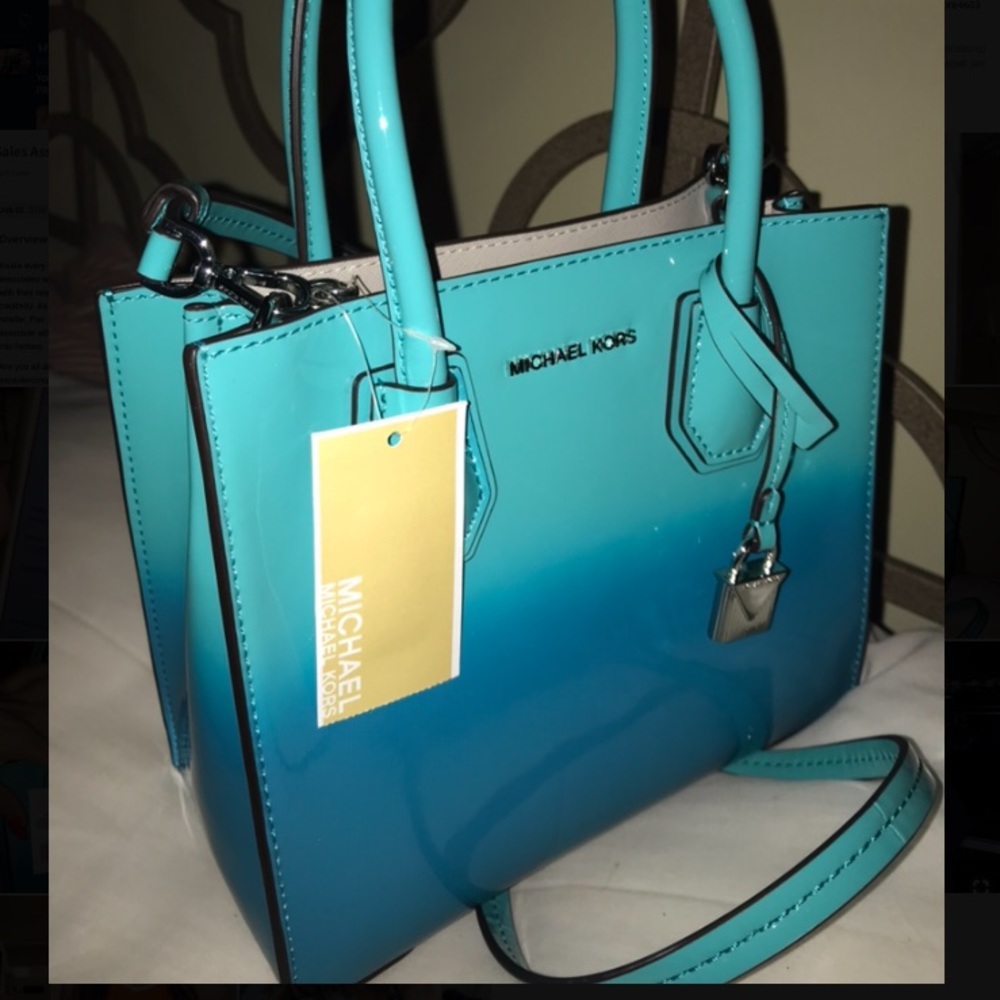 Michael Kors Tile blue bag